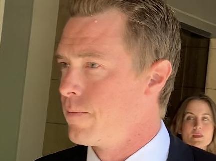 ADELAIDE, AUSTRALIA NewsWire Photos. JANUARY 24, 2025. Former Olympic cyclist Rohan Dennis leaves Adelaide District Court on January 24, 2025, following his guilty plea arraignment. Picture: NewsWire