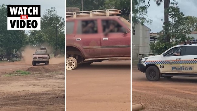 Tyres? Who needs tyres? Videos show LandCruiser chucking donuts, followed by police