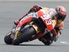 Spain’s Marc Marquez races during the MotoGP qualifying at the Sachsenring circuit in Hohenstein-Ernstthal, Germany, Saturday, July 11, 2015. (AP Photo/Jens Meyer)