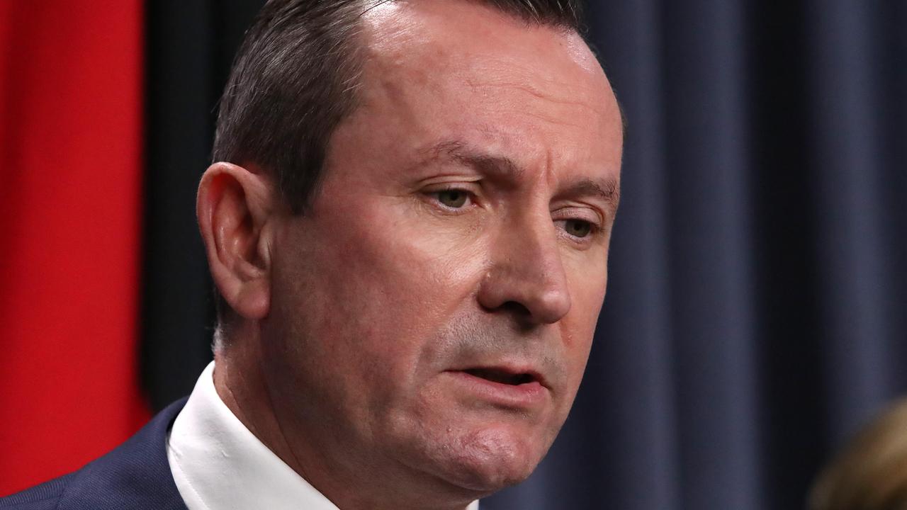 WA Premier Mark McGowan has confirmed that his state will remain off-limits for visitors from NSW, Victoria and the ACT until 2022. Picture: Colin Murty/The Australian
