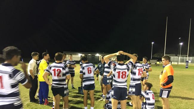 St Mary's Toowoomba at halftime.