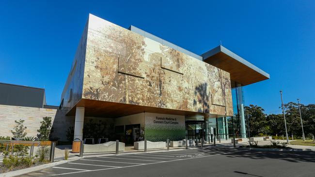 The Forensic Medicine and Coroners Court in Lidcombe in Sydney. Picture: Gaye Gerard