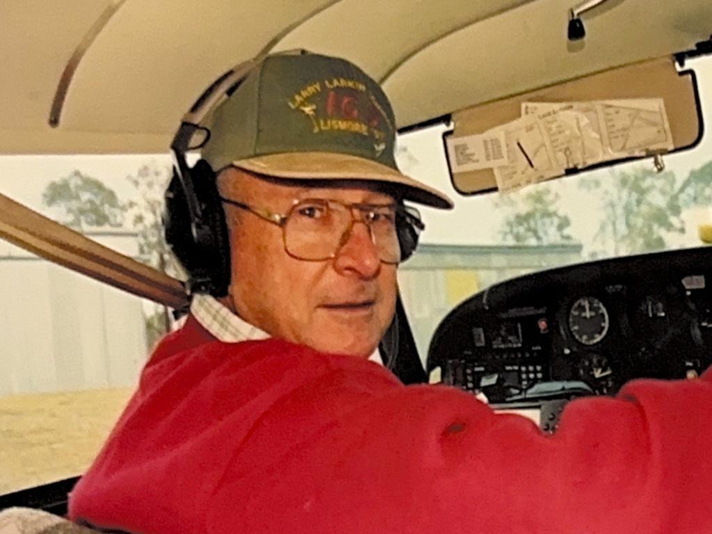 Dr Fred Morgan OAM loved to fly and was an avid pilot. Photo credit: Audrey Moustoukas and Angela Hayes