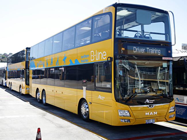 New B line buses arrive at Mona Vale bus depot last month. Adam Yip/ Manly Daily