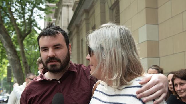 Mum of Dylan Bond, Fiona Hollowood, right, and Dylan’s brother Heath. PICTURE : NCA Newswire / Nicki Connolly