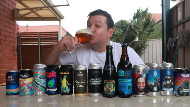 Beer enthusiast Sam James. Picture: Kelly Barnes