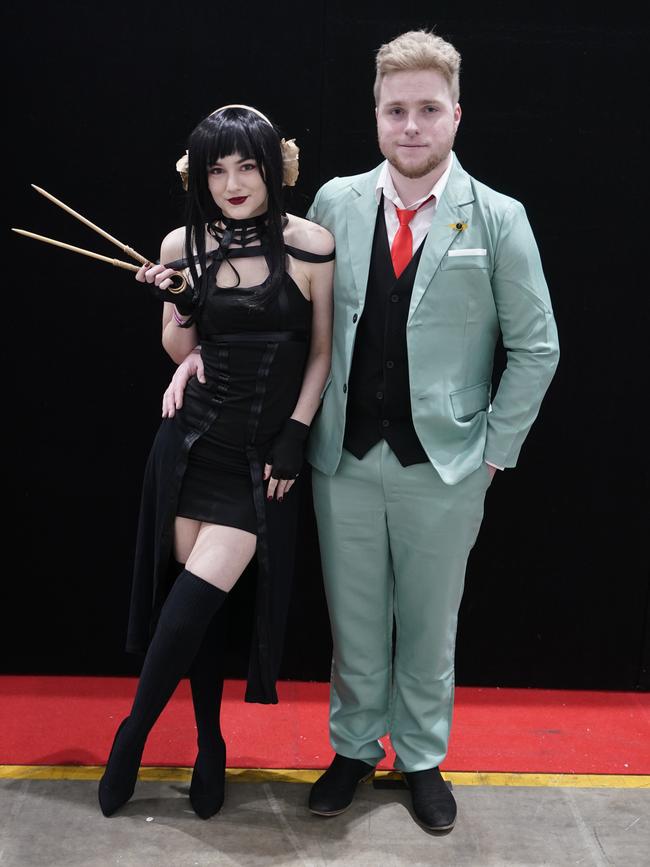 OZ Comic-Con Gallery. OZ comic at Melbourne Exhibition and Convention Centre.Kia Moore and Cole Taylor . Picture: Valeriu Campan