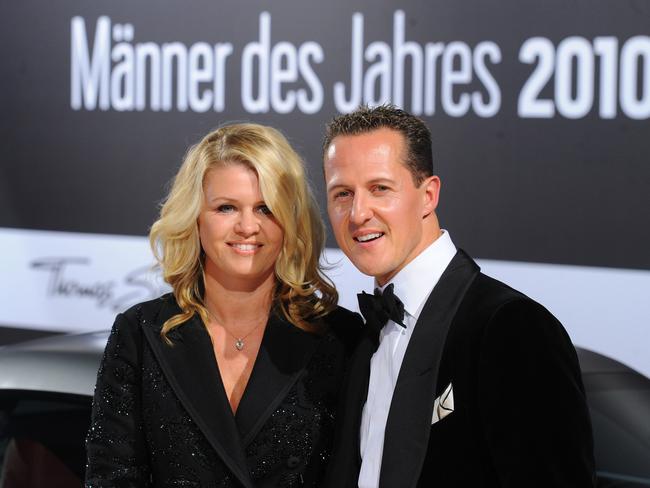 Michael Schumacher’s wife Corinna has overseen his care since his accident. Picture: AP