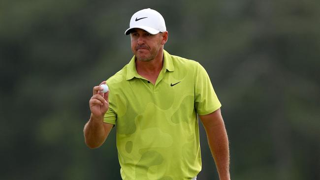 Koepka finished the first day as equal leader.