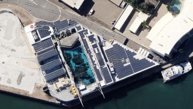 Reef HQ's main predator tank can still be seen from above. It's been closed to the public since 2021