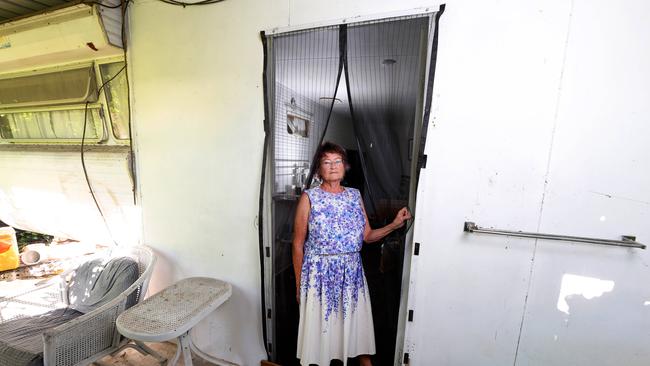 Linda Fielding gave an emotional statement to the flood inquiry after being displaced from her home for two years. Picture: David Clark