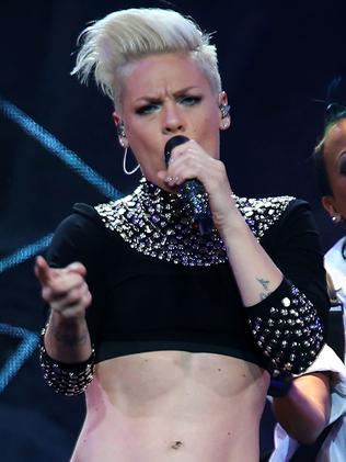 P!nk performs at the Perth Arena in 2013. Picture: Paul Kane/Getty