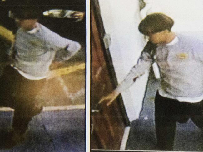 Spotted ... Surveillance footage of a suspect wanted in connection with a shooting at Emanuel AME Church in Charleston, South Carolina.  Picture:  Charleston Police Department