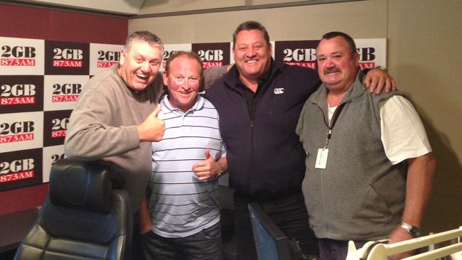 Buzz with 2GB's Continuous Call Team — Ray Hadley, Blocker Roach and the Big Marn.