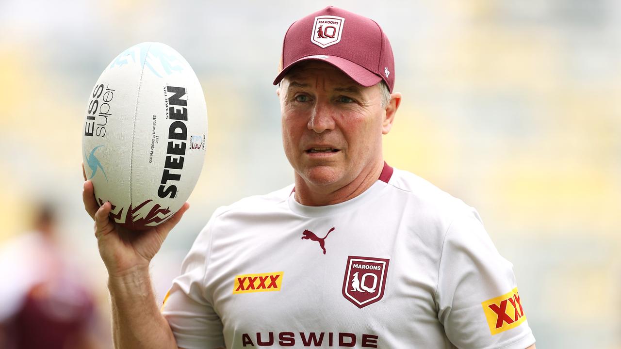 TOWNSVILLE, AUSTRALIA - JUNE 08: Queensland Maroons coach Paul Green looks on during a Queensland Maroons State of Origin training session at Queensland Country Bank Stadium on June 08, 2021 in Townsville, Australia. (Photo by Mark Kolbe/Getty Images)