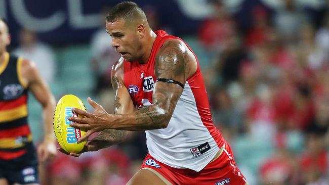 Lance Franklin’s spectre looms large for Sydney. Picture: Phil Hillyard