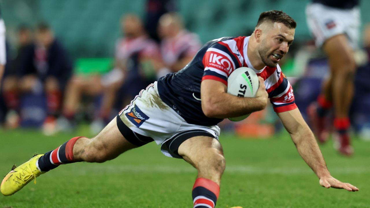 James Tedesco and the Roosters had a field day against Wests Tigers. Picture: Scott Gardiner/Getty Images