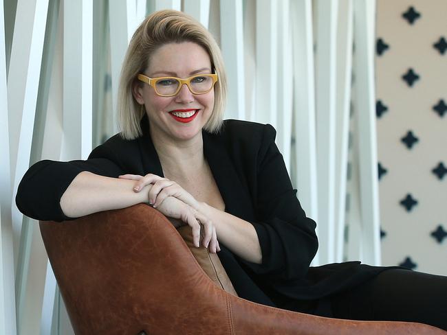 8/6/2016: Elaine Stead of Blue Sky Venture Capital, in their office in central Brisbane. Elaine talks about  startup opportunities and venture capital within her role at Blue Sky. Lyndon Mechielsen/The Australian