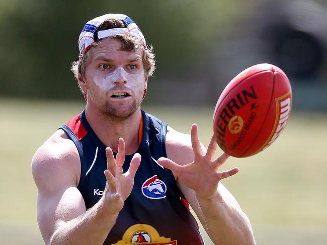 Stringer during his first pre-season at the Bulldogs.