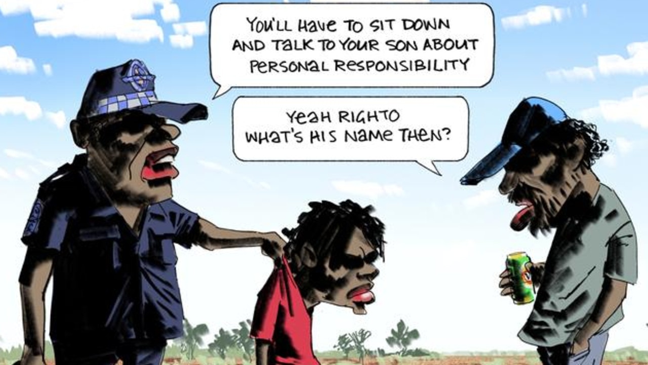 Bill Leak, who died in 2017, was locked in a battle with the Human Rights Commission over this cartoon published in August 2016.