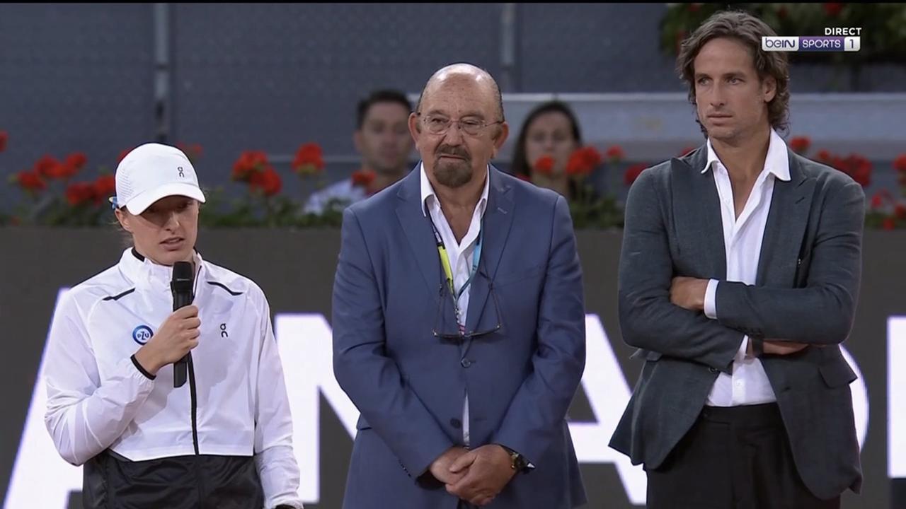 Tournament director Feliciano Lopez (R) was fuming at the comment. Pic: BeIn