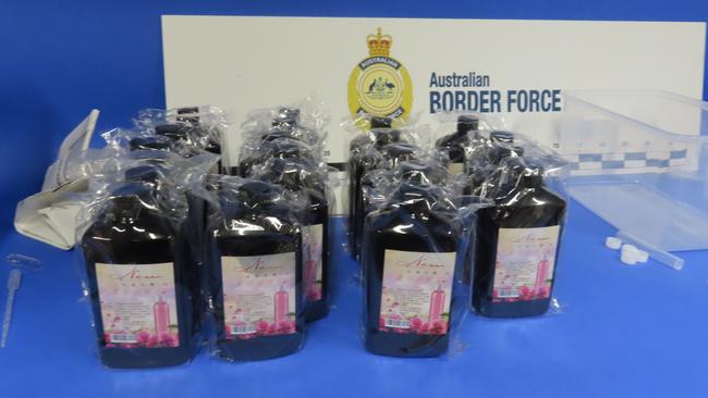 A 35-year-old Davoren Park man was arrested by ABF officers for allegedly importing a date-rape drug. Picture: Supplied by ABF