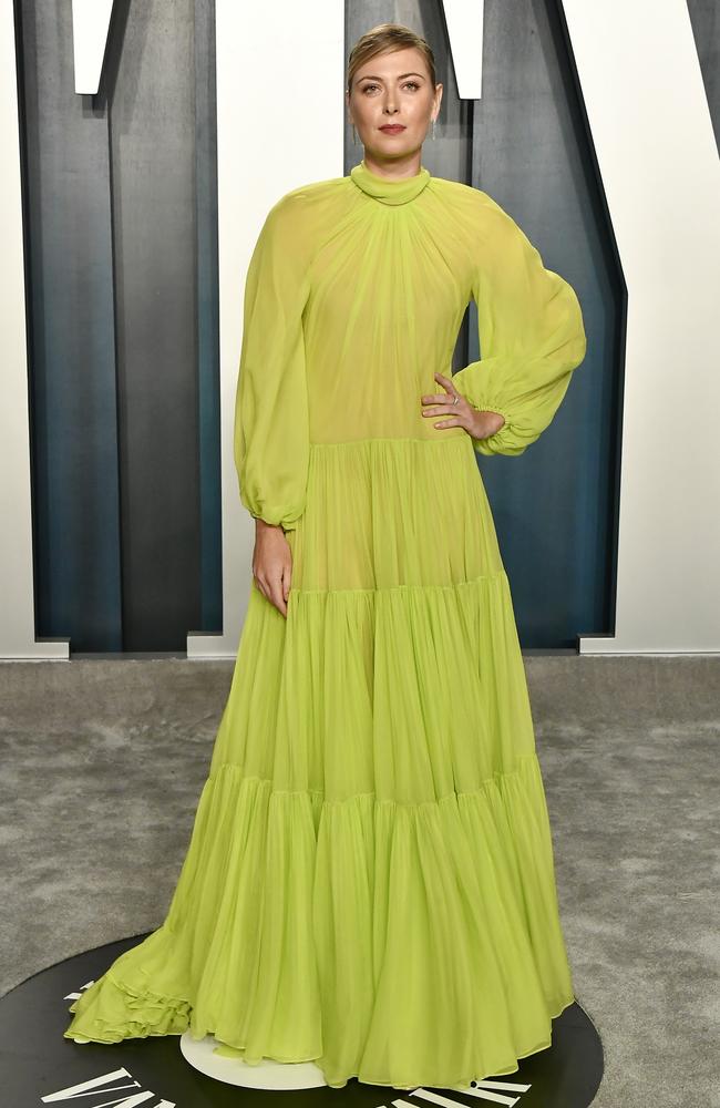 Maria Sharapova attends the 2020 Vanity Fair Oscar Party hosted by Radhika Jones at Wallis Annenberg Center for the Performing Arts on February 09, 2020 in Beverly Hills, California. (Photo by Frazer Harrison/Getty Images)