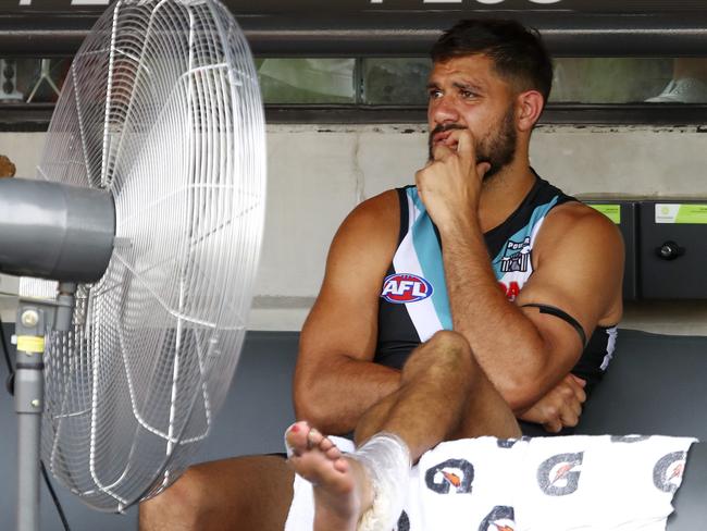 Paddy Ryder’s achilles injury is believed to be only minor. Picture: Sarah Reed