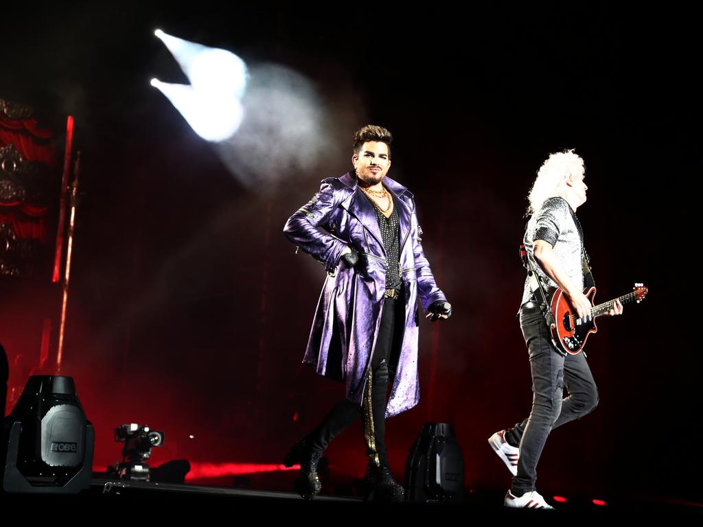 Queen perform on the Gold Coast. Photograph: Jason O'Brien