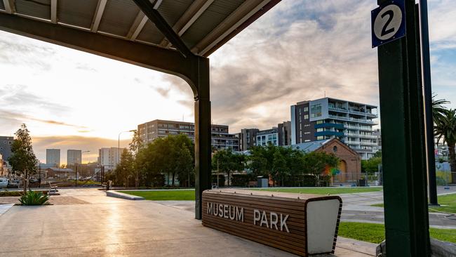 Museum Park at former Civic station site has now been unveiled