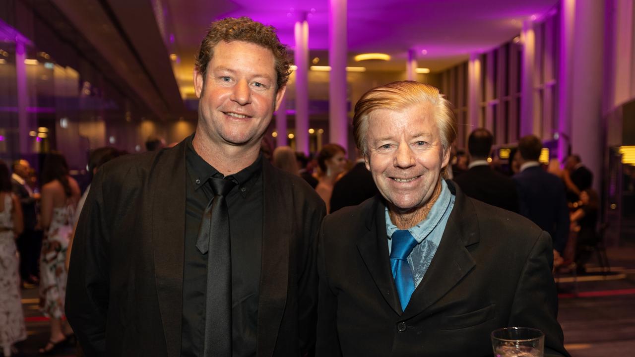 Ryan Norrie and Wayne Bartholomew at the 54th Sports Star of the Year Awards at RACV Royal Pines. THE PULSE . Picture: Celeste Humphrey