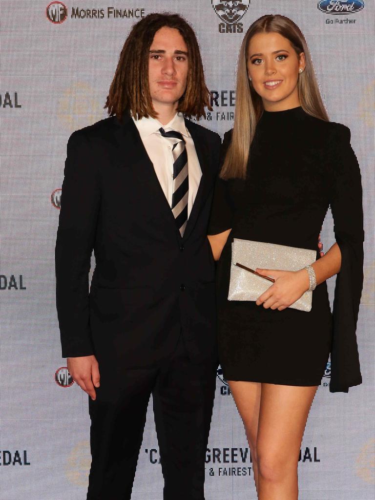 Gryan Miers and Gemma Craighton. Carji Greeves red carpet arrivals. Picture: Peter Ristevski