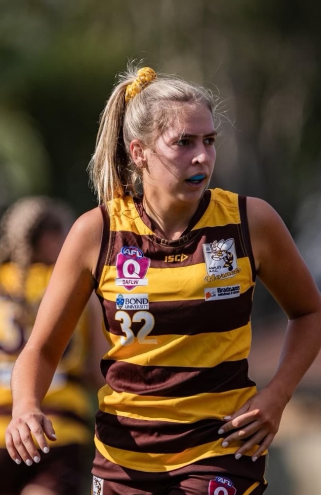 Aspley QAFLW. Pictured: Bree McKenzie