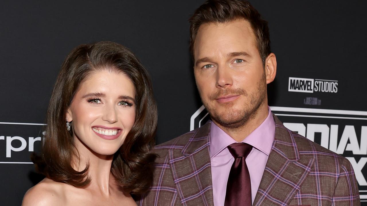 Katherine Schwarzenegger and Chris Pratt. Picture: Jesse Grant/Getty Images for Disney