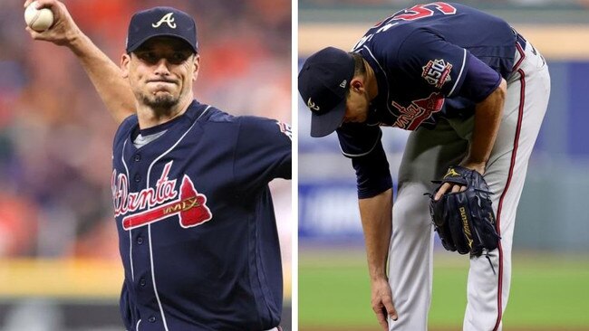 Atlanta Braves pitcher Charlie Morton played through a broken leg.