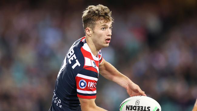 Sam Walker was hit high with no repercussions for the Melbourne Storm. Picture: Mark Kolbe/Getty Images