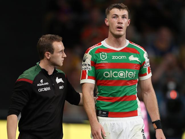 Rabbitohs star Campbell Graham has done well to recover from his latest bout of concussion. Picture: Mark Kolbe/Getty Images