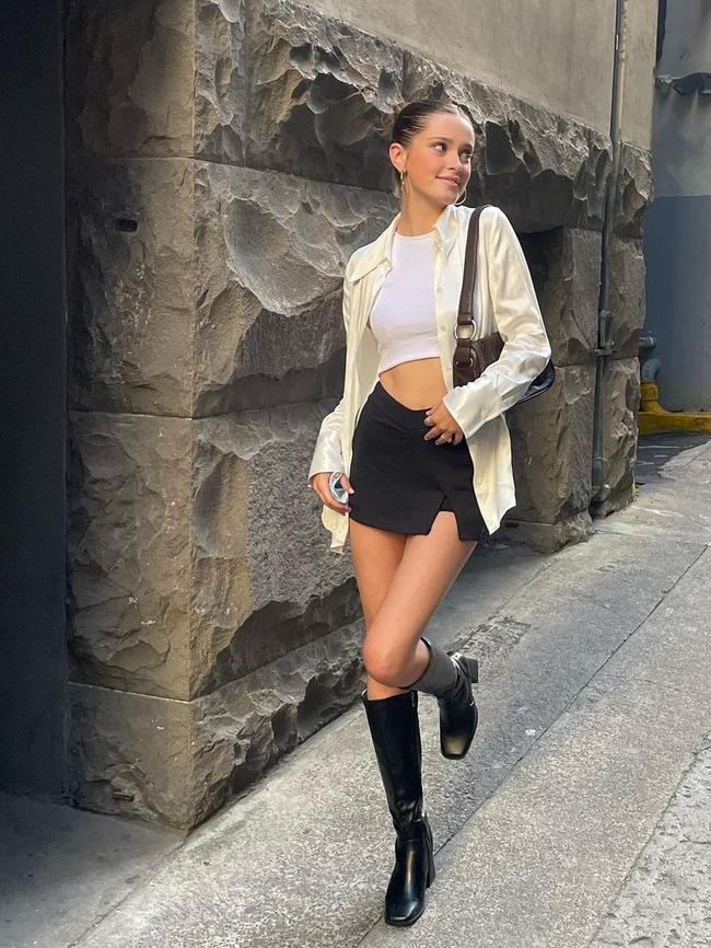 Willow Stefanovic is launching a modelling career with her father's blessing.