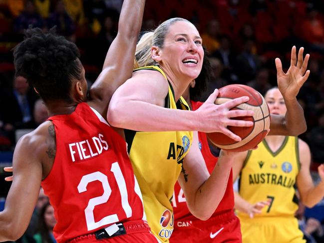 Lauren Jackson’s 2022 World Cup masterpiece needs to be a building block for the rise of women’s basketball. Picture: AFP