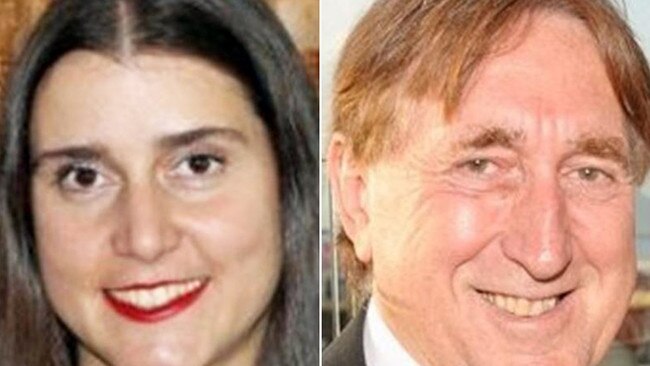 Olga Edwards and her estranged killer husband John Edwards.