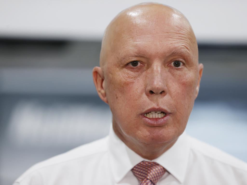 Peter Dutton has weighed in on Maritime and Border Command’s extraordinary new video. Picture Lachie Millard