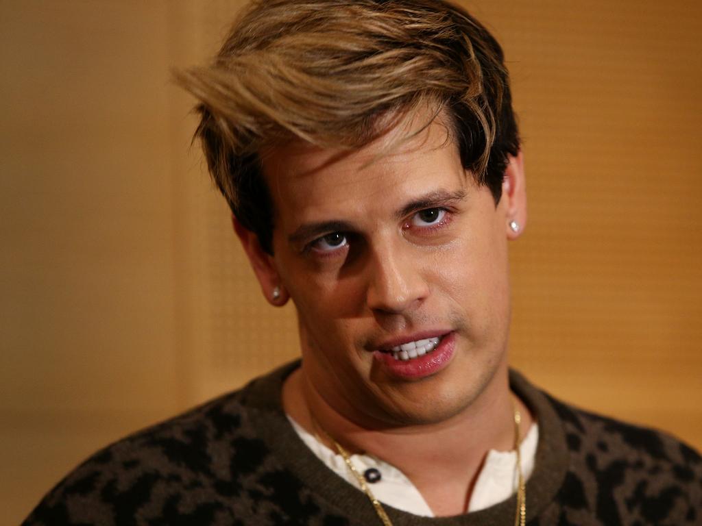 Milo Yiannopoulos was banned from entering Australia. Picture: Lisa Maree Williams/Getty Images