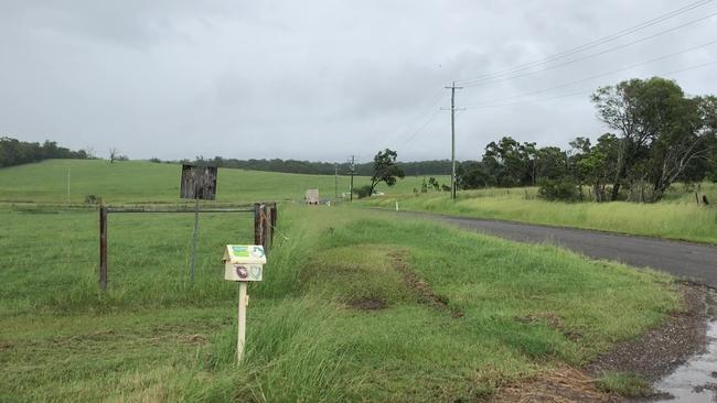 The site of a proposed sewage pump station overlooking the 3000-house development.