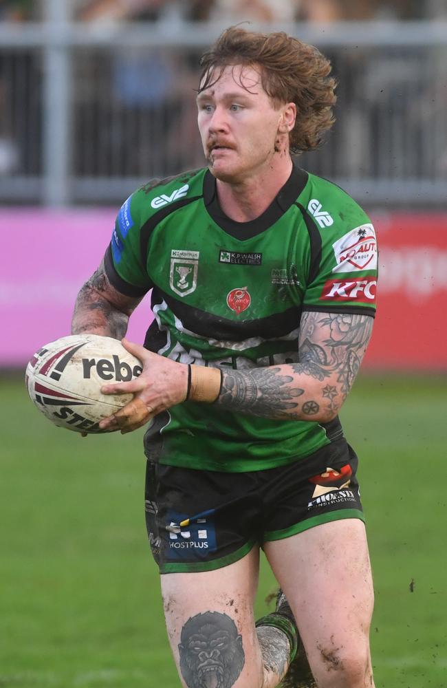Townsville Blackhawks against Central Coast Capras at Jack Manski Oval. Blackhawks Thomas Nisbet. Picture: Evan Morgan
