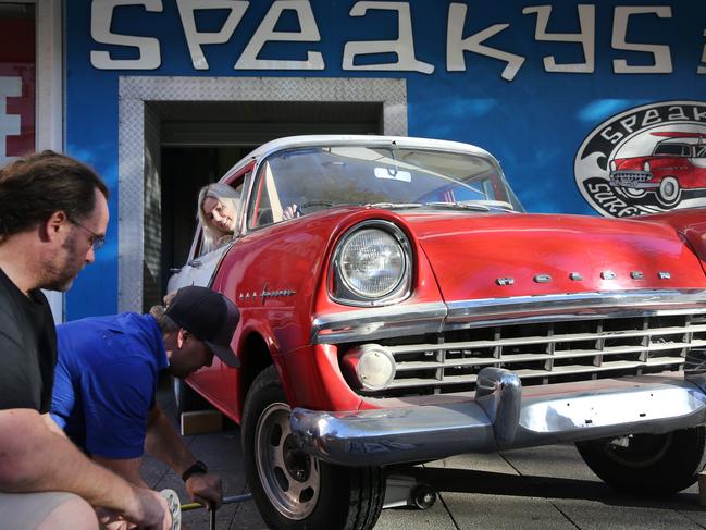 A classic Holden that was on display at the now closed Speakys store in the Geelong mall. Picture: Peter Ristevski