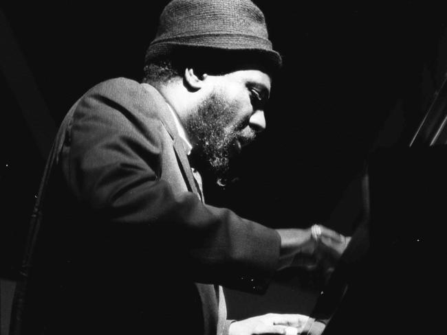 Jazz pianist Thelonious Monk performs at the Newport Jazz Festival in Newport, Rhode Island, in June 1963.