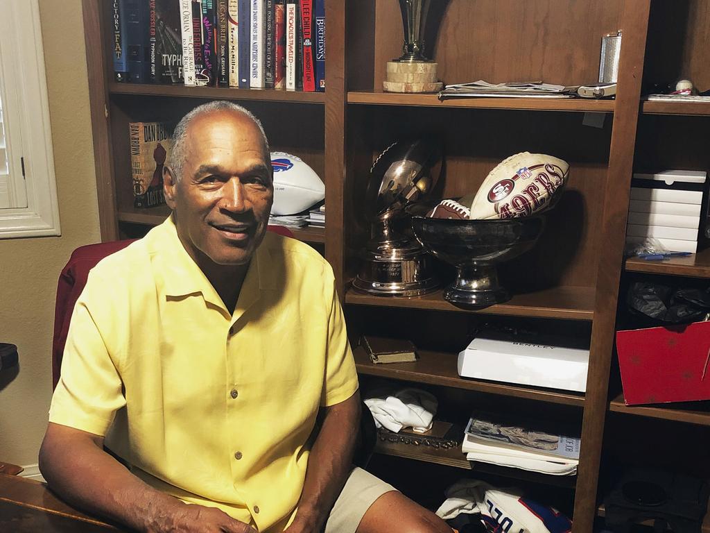 O.J. Simpson pictured in his Las Vegas home earlier this month. Picture: AP