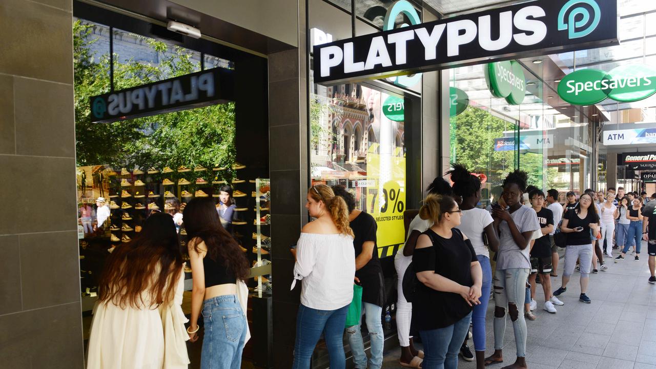 The owner of Platypus shoes, Hype DC and Athlete’s Foot has warned stores could close in ‘B grade’ centres.