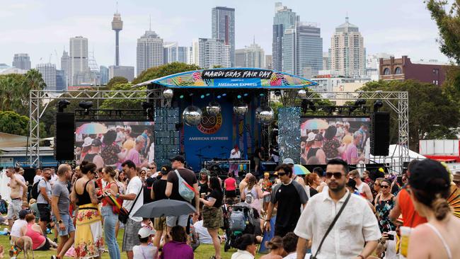 Mardi Gras Fair Day is typically one of the largest events in the festival’s calendar, with over 40,000 people attending in 2023. Picture: NewsWire / David Swift