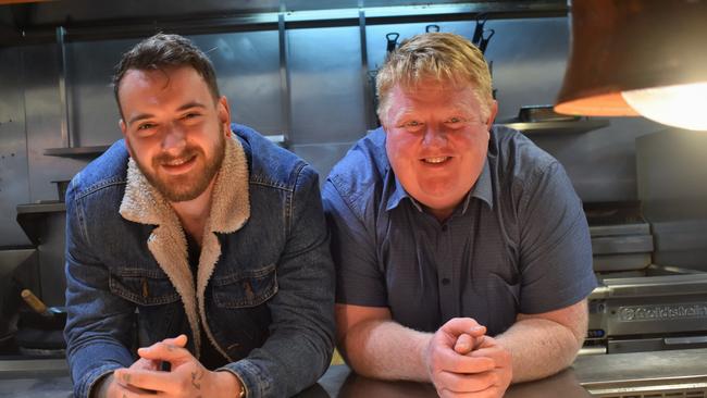 Junk head chef Lucas Doocey and owner Scott Hoskins are opening a new casual dining barbecue restaurant on Ocean Street. Picture: Tegan Annett